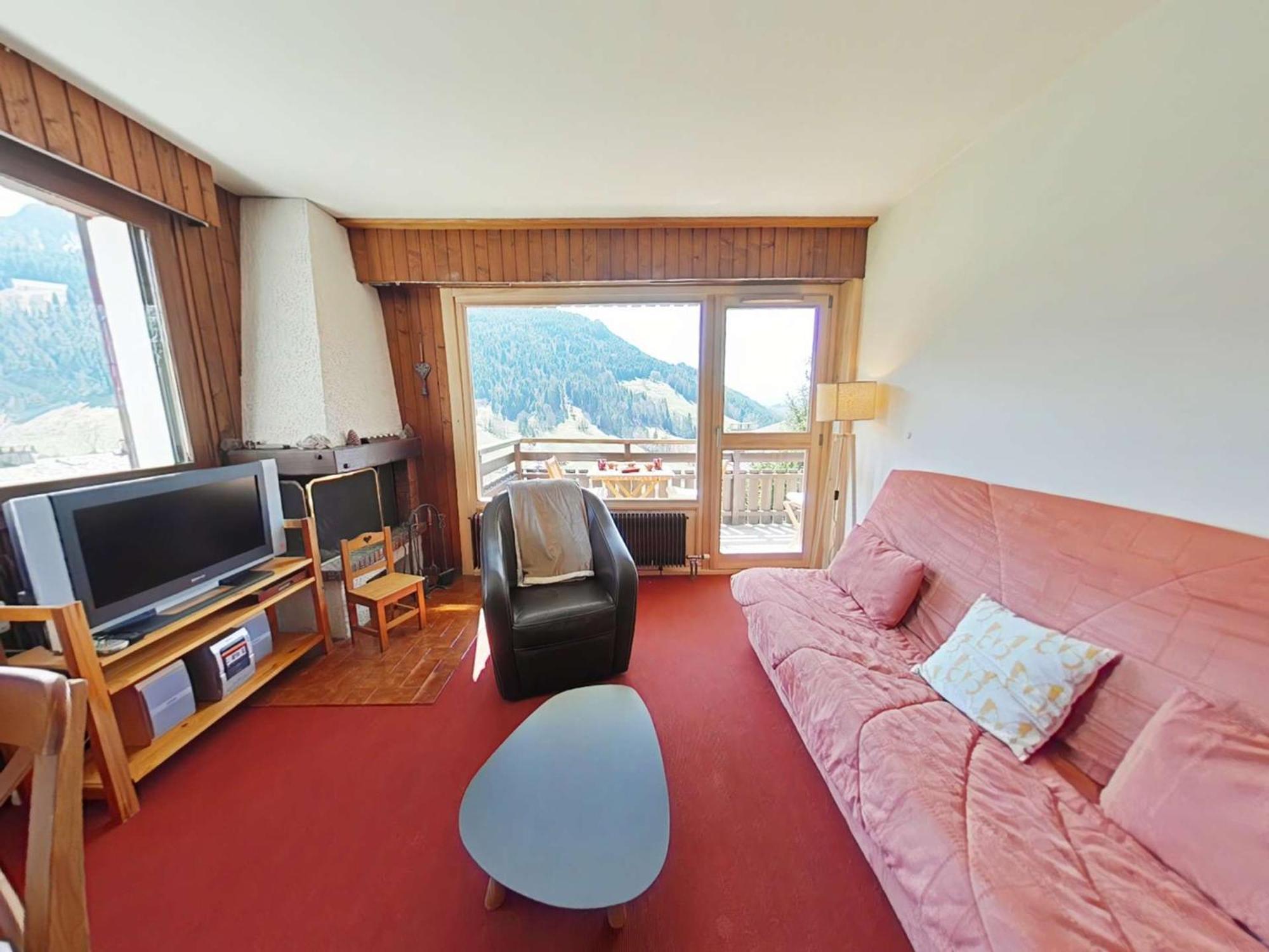 Appt 3 Pieces 6 Pers Avec Cheminee Et Navette Proche Le Grand-Bornand - Fr-1-241-47 Apartment Ngoại thất bức ảnh